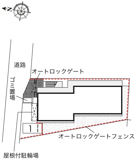 ★手数料０円★朝霞市浜崎４丁目 月極駐車場